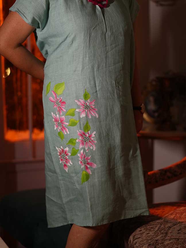 Leafy Blossom Attire Dress
