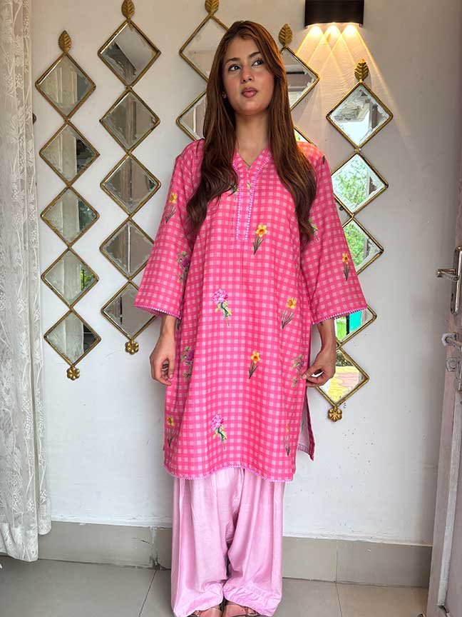 Pink Bloom Breeze with Salwar Set