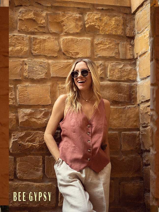 Rustic chic vest set