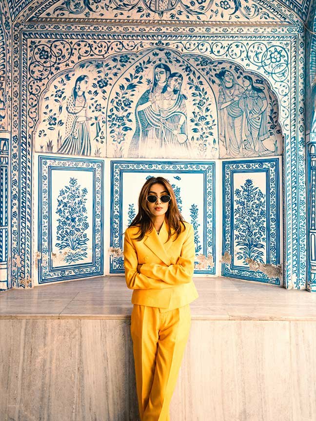 Golden sun blazer set